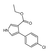 4-(4-CHLOROPHENYL)-1H-PYRROLE-3-CARBOXYLIC ACID ETHYL ESTER Structure