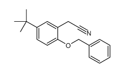 2-(2-(BENZYLOXY)-5-(TERT-BUTYL)PHENYL)ACETONITRILE picture