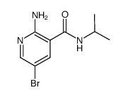 2-氨基-5-溴-N-异丙基尼克酰胺结构式