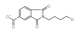 N-(4-溴丁-1-基)-4-硝基邻苯二甲酰亚胺结构式