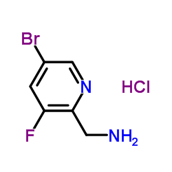 (5-bromo-3-fluoropyridin-2-yl)Methanamine hydrochloride Structure