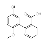 2-(5-chloro-2-methoxyphenyl)pyridine-3-carboxylic acid Structure