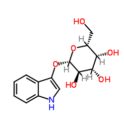 3-吲哚基-beta-D-吡喃半乳糖苷结构式
