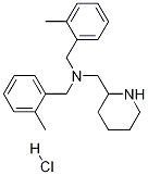 双-(2-甲基-苄基)-哌啶-2-基甲基-胺盐酸盐结构式