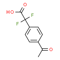 2-(4-乙酰苯基)-2,2-二氟乙酸结构式