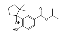 isopropyl 4-hydroxy-3-(1-hydroxy-2,2-dimethylcyclopentyl)benzoate结构式
