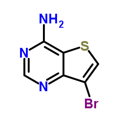 7-溴噻吩并[3,2-D]嘧啶-4-胺结构式