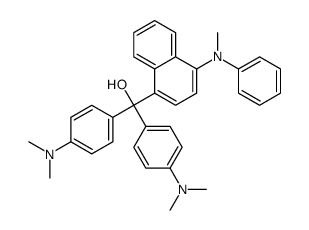 alpha,alpha-bis[4-(dimethylamino)phenyl]-4-(methylphenylamino)naphthalene-1-methanol结构式