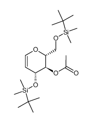 4-O-ACETYL-3,6-DI-O-(TERT-BUTYLDIMETHYLSILYL)-D-GLUCAL Structure