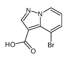 4-溴吡唑并[1,5-a]吡啶-3-羧酸结构式