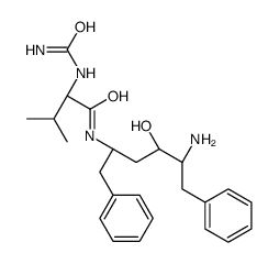 (2S,3S,5S)-2-氨基-3-羟基-1,6-二苯己烷-5-N-氨基甲酰基-L-缬氨酸结构式