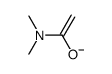 1-(dimethylamino)ethen-1-olate结构式