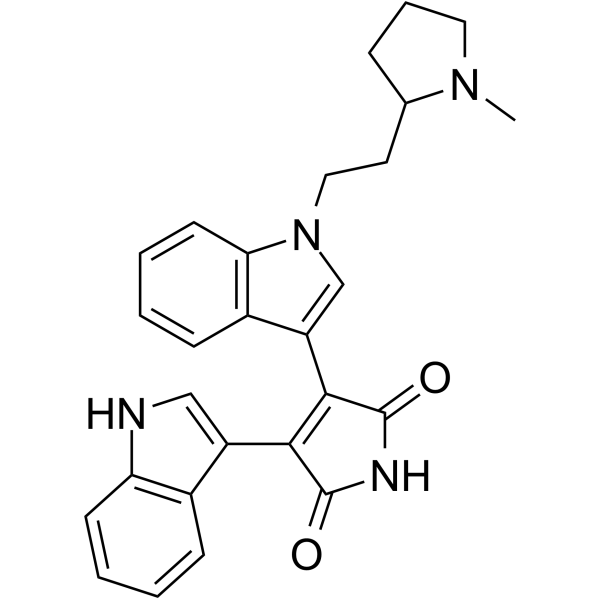 双吲哚马来酰亚胺 II结构式