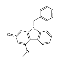 9-benzyl-4-methoxy-β-carboline-N-oxide Structure