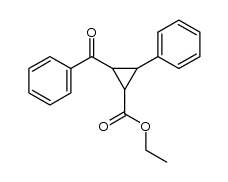 ethyl 3-benzoyl-2-phenylcyclopropanecarboxylate结构式