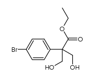 ethyl 2-(4-bromophenyl)-3-hydroxy-2-(hydroxymethyl)propanoate Structure