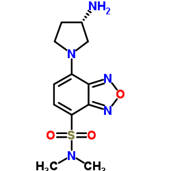 (R)-(-)-DBD-Apy [=(R)-(-)-4-(N,N-二甲基氨基磺酰基)-7-(3-氨基吡咯烷-1-基)-2,1,3-苯并恶二唑]图片