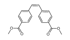 Dimethyl cis-stilbene-4,4'-dicarboxylate Structure