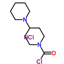 1-氯甲酰基-4-哌啶基哌啶盐酸盐结构式