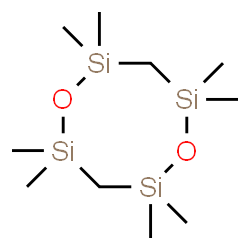 1,1,3,3,5,5,7,7-Octamethyl-2,6-dioxa-1,3,5,7-tetrasilacyclooctane结构式