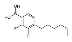 (2,3-difluoro-4-hexylphenyl)boronic acid Structure