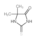 5,5-二甲基-2-硫代咪唑烷-4-酮结构式
