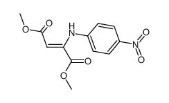 dimethyl 2-((4-nitrophenyl)amino)-2-butenedioate结构式