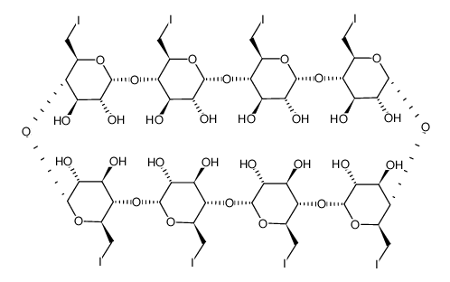 八-(6-碘-6-去氧)-γ-环糊精结构式