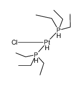 trans-chlorohydridobis(triethylphosphine)platinum(II)结构式
