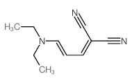 Propanedinitrile,2-[3-(diethylamino)-2-propen-1-ylidene]-结构式