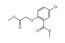 methyl 5-chloro-2-(2-methoxy-2-oxoethoxy)benzoate Structure