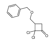 2,2-dichloro-3-(phenylmethoxymethyl)cyclobutan-1-one Structure