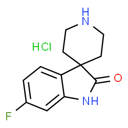 6-氟螺[二氢吲哚-3,4'-哌啶] -2-酮盐酸盐结构式