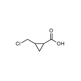 2-(氯甲基)环丙烷-1-羧酸结构式