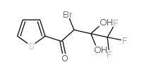 2-溴-4,4,4-三氟-3,3-二羟基-1-(2-噻吩)-1-丁酮结构式