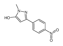 1-甲基-3-(4-硝基苯基)-1H-吡唑-5-醇结构式