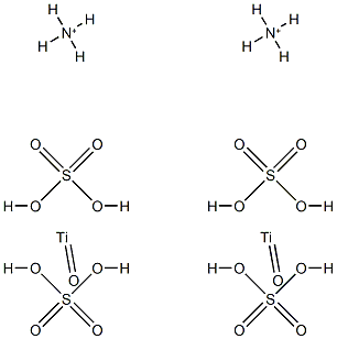diammonium oxobis[sulphato(2-)-O]titanate(2-) Structure
