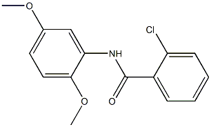 2-氯-N-(2,5-二甲氧基苯基)苯甲酰胺结构式