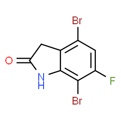 4,7-二溴-6-氟-2,3-二氢-1H-吲哚-2-酮图片