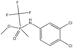 N-(3,4-二氯苯基)-P-甲基-N-(三氟甲基)氨基磷酸甲酯结构式