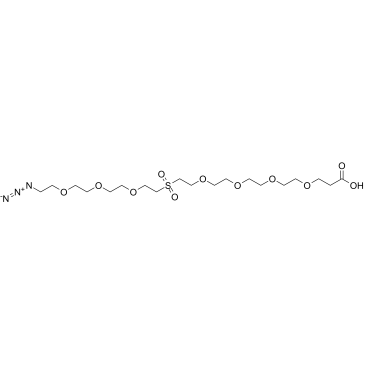 Azido-PEG3-Sulfone-PEG4-acid结构式