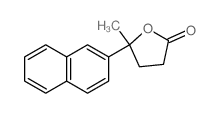 5-methyl-5-naphthalen-2-yl-oxolan-2-one结构式