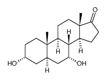 3,7-dihydroxyandrostan-17-one结构式