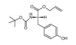 N-Boc-L-tyrosine allyl ester Structure