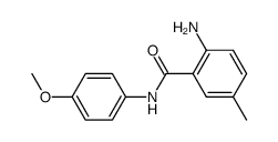 2-amino-5-methyl-benzoic acid p-anisidide Structure
