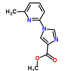 Methyl 1-(6-methyl-2-pyridinyl)-1H-imidazole-4-carboxylate Structure