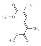 2,4-Hexadienedioicacid, 2,5-dimethyl-, 1,6-dimethyl ester, (2E,4E)- Structure