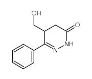 3(2H)-Pyridazinone,4,5-dihydro-5-(hydroxymethyl)-6-phenyl- Structure