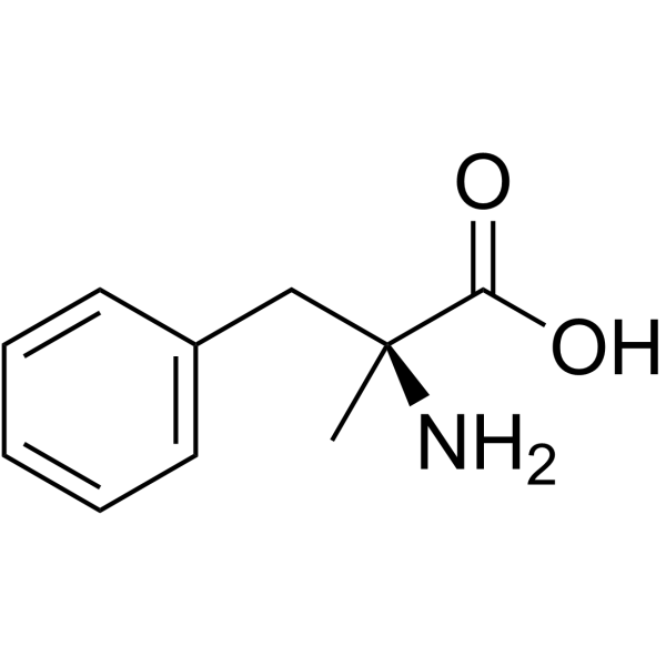 a-methyl-L-phenylalanine structure