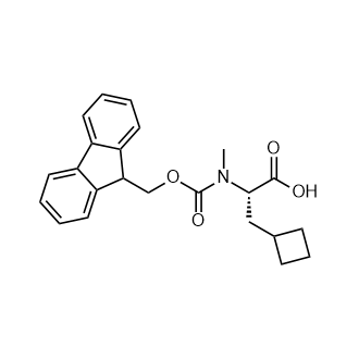 Fmoc-N-甲基-(S)-3-环丁基丙氨酸结构式